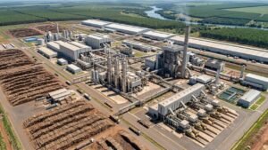 Fábrica de Celulose, única no mundo, está sendo construída no Mato Grosso do Sul